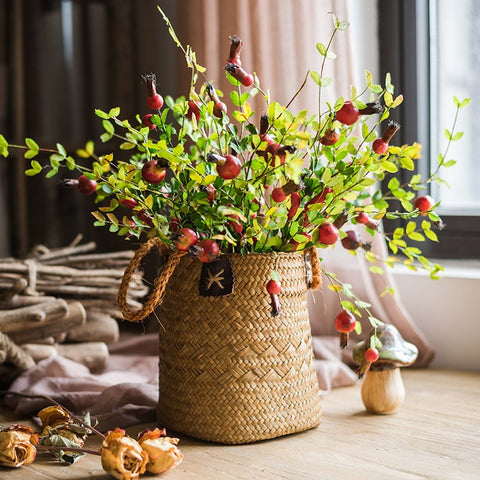 Pomegranate Branch, Beautiful Flower Arrangement Ideas for Home Decoration, Table Centerpiece, Artificial Fruit Plants, Spring Artificial Floral for Dining Room-Paintingforhome