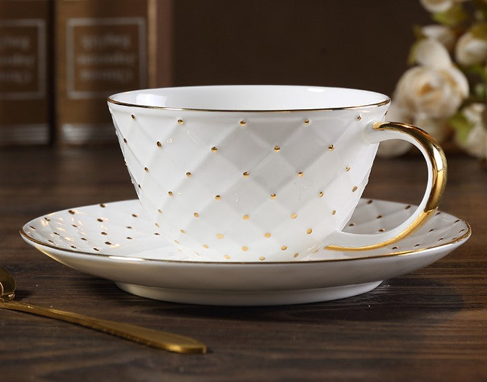 Elegant Vintage Ceramic Coffee Cups for Afternoon Tea, Royal Ceramic C –  artworkcanvas