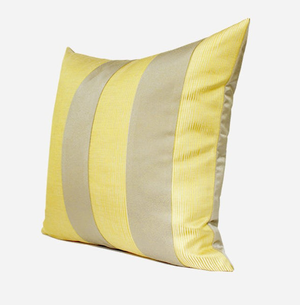 Decorative Throw Pillow for Couch, Yellow Modern Sofa Pillows, Simple Modern Throw Pillows for Couch, Yellow Square Pillows-Paintingforhome