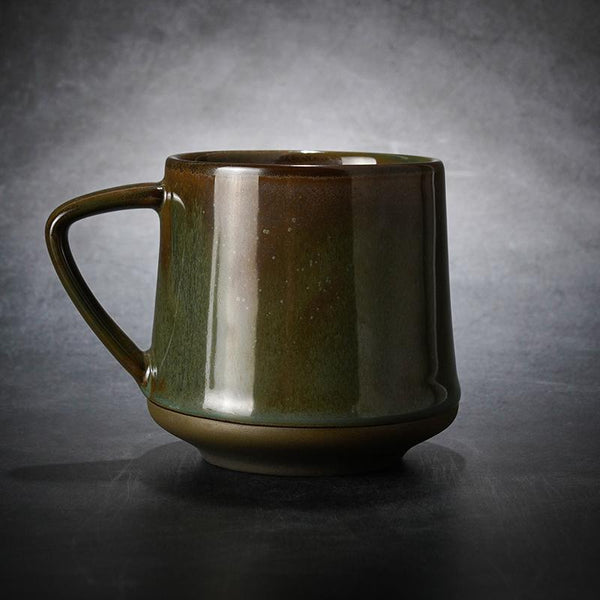 Large Pottery Coffee Cup, Ceramic Coffee Mug, Latte Coffee Cup, Large Tea Cup, Handmade Coffee Cup-Paintingforhome