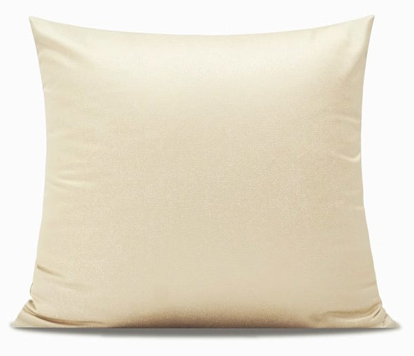 Golden Color Throw Pillow for Interior Design, Modern Decorative Throw Pillows, Modern Sofa Pillows, Contemporary Square Modern Throw Pillows for Couch-Paintingforhome