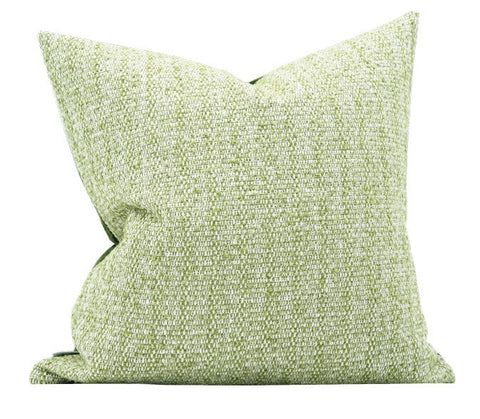 Green White Modern Sofa Pillows, Large Square Modern Throw Pillows for Couch, Simple Throw Pillow for Interior Design, Large Decorative Throw Pillows-Paintingforhome