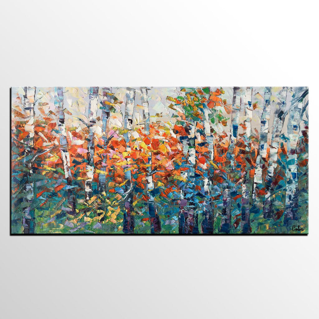 EXTRA LARGE Impasto Acrylic Painting on Canvas / No Frame – B