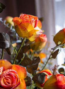 Modern Flower Arrangement Ideas for Home Decoration, Wedding Flowers, Rose Flowers, Artificial Rose Floral for Dining Room Table, Bedroom Flower Arrangement Ideas-Paintingforhome