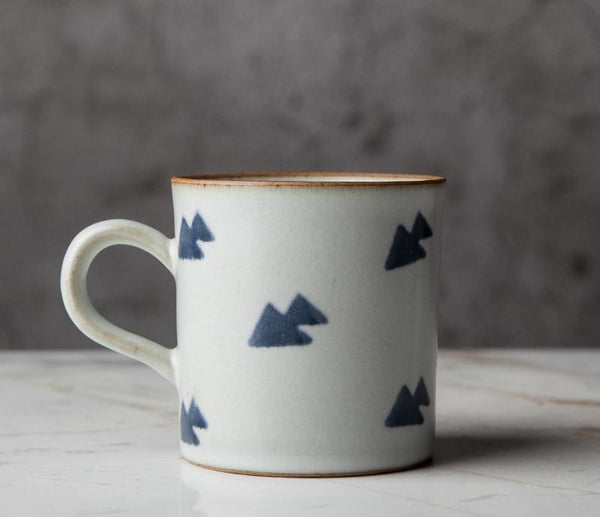 Large Capacity Coffee Cup, Cappuccino Coffee Mug, Pottery Tea Cup, Handmade Pottery Coffee Cup-Paintingforhome