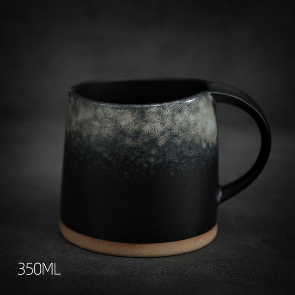 Large Pottery Coffee Cup, Handmade Coffee Cup, Ceramic Coffee Mug, Latte Coffee Cup, Large Tea Cup-Paintingforhome