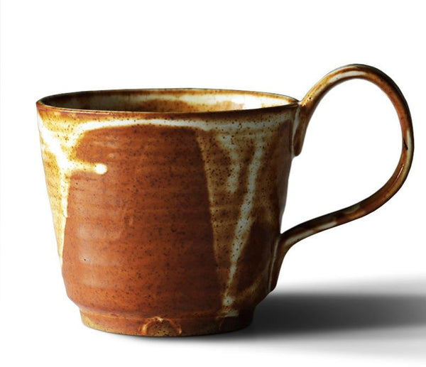 Pottery Coffee Mug, Large Handmade Ceramic Coffee Cup, Large Capacity Coffee Cup, Large Tea Cup-Paintingforhome