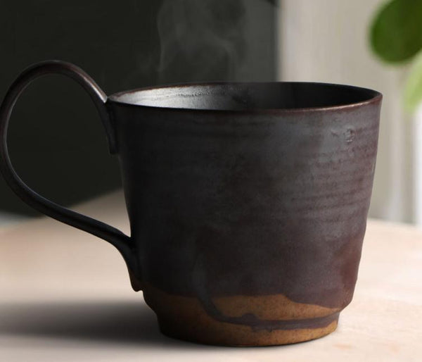 Ceramic Coffee Mug, Large Capacity Coffee Cup, Large Handmade Pottery Coffee Cup, Large Tea Cup-Paintingforhome