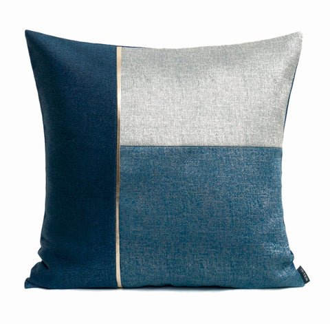 Decorative Modern Sofa Pillows, Blue Modern Throw Pillows, Large Modern Pillows for Living Room, Modern Throw Pillows for Couch-Paintingforhome