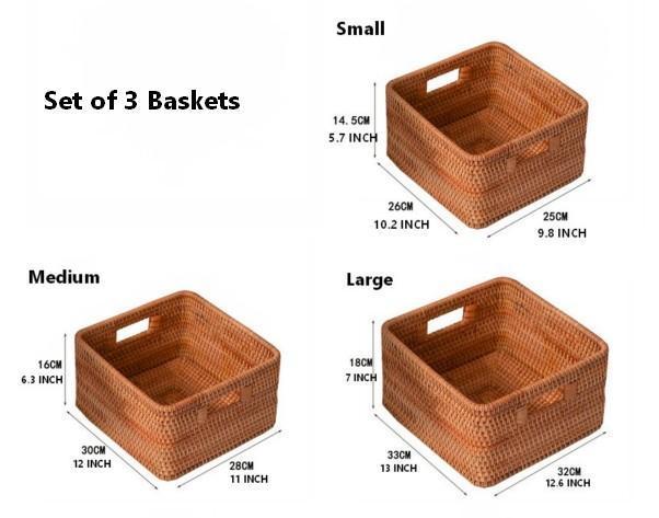Rattan Plastic Storage Baskets, Rattan Baskets Toy Storage