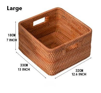 Storage Basket with Lid, Storage Baskets for Toys, Rectangular Storage