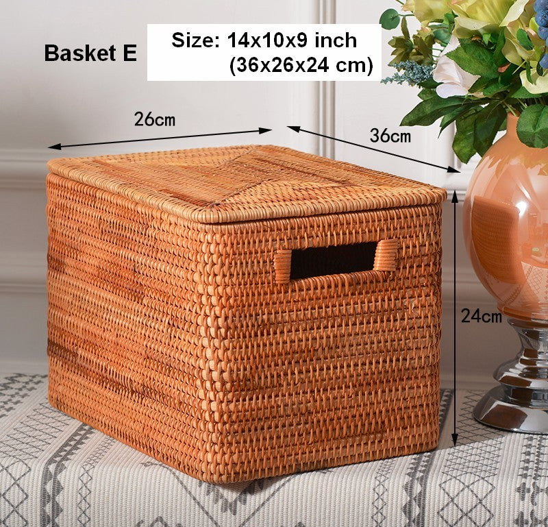 Storage Basket for Shelves, Large Rectangular Storage Baskets, Storage –  artworkcanvas