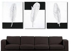 Canvas Painting, Abstract Painting, Living Room Wall Art, Modern Art, 3 Piece Wall Art, Abstract Painting, Black and White Art-Paintingforhome