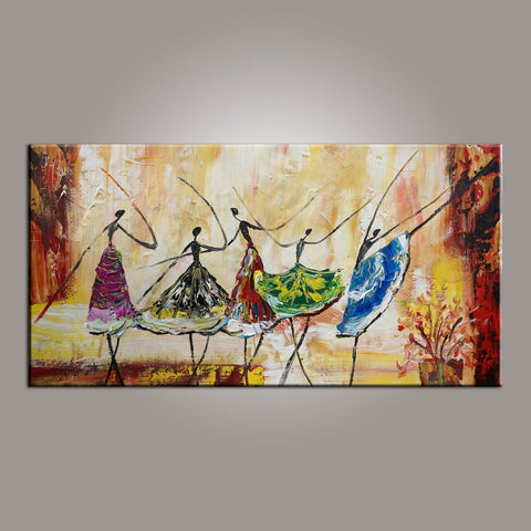 Large Art, Ballet Dancer Art, Canvas Painting, Abstract Painting, Abstract Art, Wall Art, Wall Hanging, Bedroom Wall Art, Modern Art, Painting for Sale-Paintingforhome