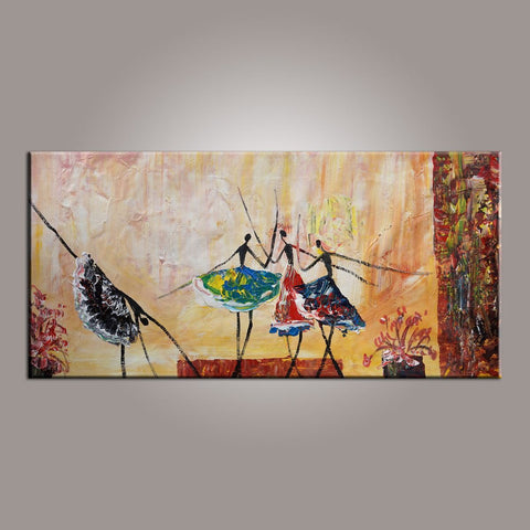 Canvas Painting, Large Art, Ballet Dancer Art, Abstract Painting, Abstract Art, Wall Art, Wall Hanging, Bedroom Wall Art, Modern Art, Painting for Sale-Paintingforhome