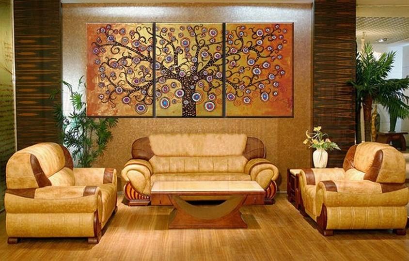Hand Painted Wall Art, Large Oil Painting, Abstract Canvas Painting, 3 Panel Wall Art Paintings, Abstract Canvas Painting-Paintingforhome