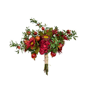 Beautiful Flower Arrangement for Home Decoration, Large Bunch of Pomegranate Branch, Table Centerpiece, Real Touch Artificial Floral for Dining Room-Paintingforhome