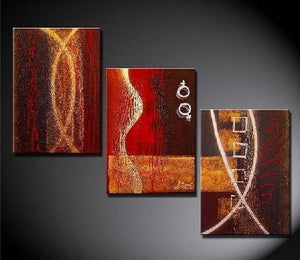 Large Art, Large Painting, Abstract Oil Painting, Living Room Art, Modern Art, 3 Panel Painting, Abstract Painting-Paintingforhome