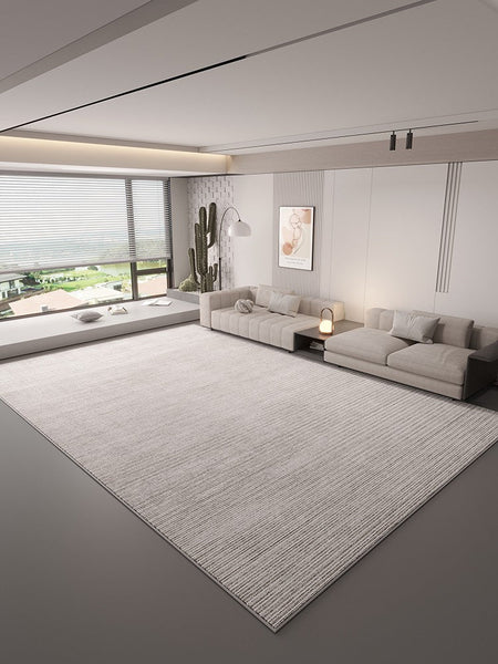 Grey Modern Rugs under Sofa, Large Modern Rugs in Living Room, Abstract Contemporary Rugs for Bedroom, Dining Room Floor Rugs, Modern Rugs for Office-Paintingforhome