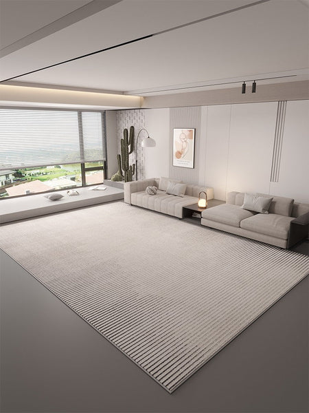 Large Modern Rugs in Living Room, Grey Modern Rugs under Sofa, Abstract Contemporary Rugs for Bedroom, Dining Room Floor Carpets, Modern Rugs for Office-Paintingforhome