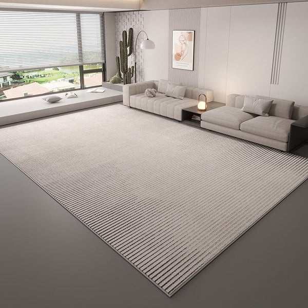 Large Modern Rugs in Living Room, Grey Modern Rugs under Sofa, Abstract Contemporary Rugs for Bedroom, Dining Room Floor Carpets, Modern Rugs for Office-Paintingforhome