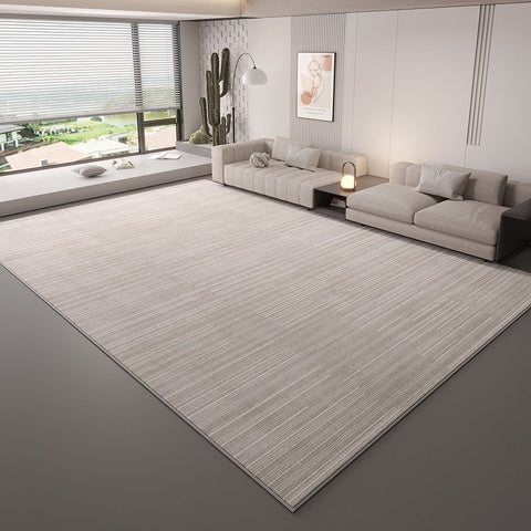 Modern Rugs for Office, Large Modern Rugs in Living Room, Grey Modern Rugs under Sofa, Abstract Contemporary Rugs for Bedroom, Dining Room Floor Carpets-Paintingforhome