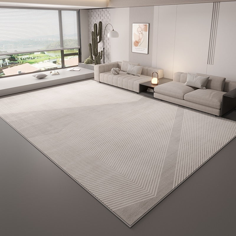 Large Contemporary Floor Carpets, Living Room Modern Area Rugs, Grey Geometric Modern Rugs in Bedroom, Dining Room Modern Rugs-Paintingforhome