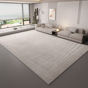 Contemporary Floor Carpets for Living Room, Grey Geometric Modern Rugs in Bedroom, Large Modern Rugs for Sale, Dining Room Modern Rugs-Paintingforhome