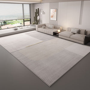 Unique Large Contemporary Floor Carpets for Living Room, Grey Geometric Modern Rugs in Bedroom, Modern Rugs for Sale, Dining Room Modern Rugs-Paintingforhome
