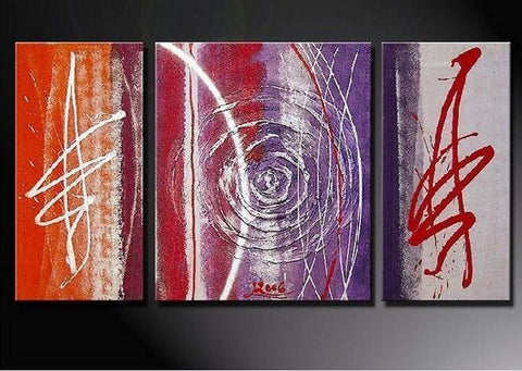 Canvas Painting, Large Oil Painting, Wall Art, Abstract Art, Abstract Painting, Living Room Wall Art, Modern Art, 3 Piece Wall Art, Huge Art-Paintingforhome