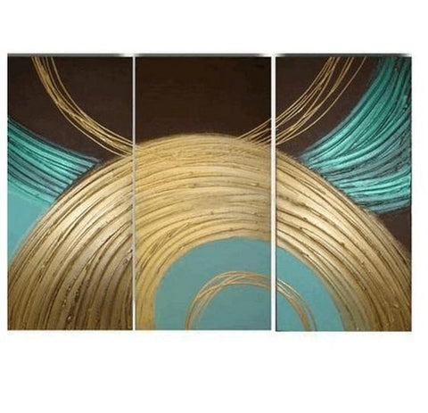 Colorful Lines, Abstract Painting, Large Painting, Living Room Wall Art, Contemporary Art, 3 Piece Painting, Art Painting, Ready to Hang-Paintingforhome