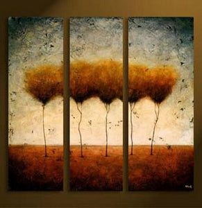 Tree of Life Painting, Abstract Art, Canvas Painting, Abstract Painting, Acrylic Art, 3 Piece Canvas Art-Paintingforhome