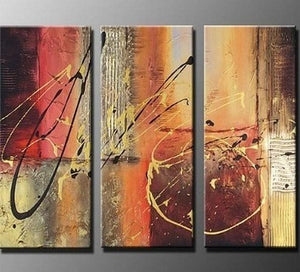 Canvas Painting, Abtract Lines, Bedroom Wall Art, Canvas Painting, Abstract Art, Abstract Painting, Acrylic Art, 3 Piece Wall Art, Canvas Art-Paintingforhome