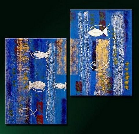 Large Art, Abstract Painting, Blue Art, Canvas Painting, Abstract Art, Wall Art, Wall Hanging, Bedroom Wall Art, Modern Art, Hand Painted Art-Paintingforhome