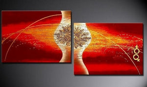 Large Art, Abstract Painting, Red Art, Canvas Painting, Abstract Art, Wall Art, Wall Hanging, Bedroom Wall Art, Modern Art, Hand Painted Art-Paintingforhome