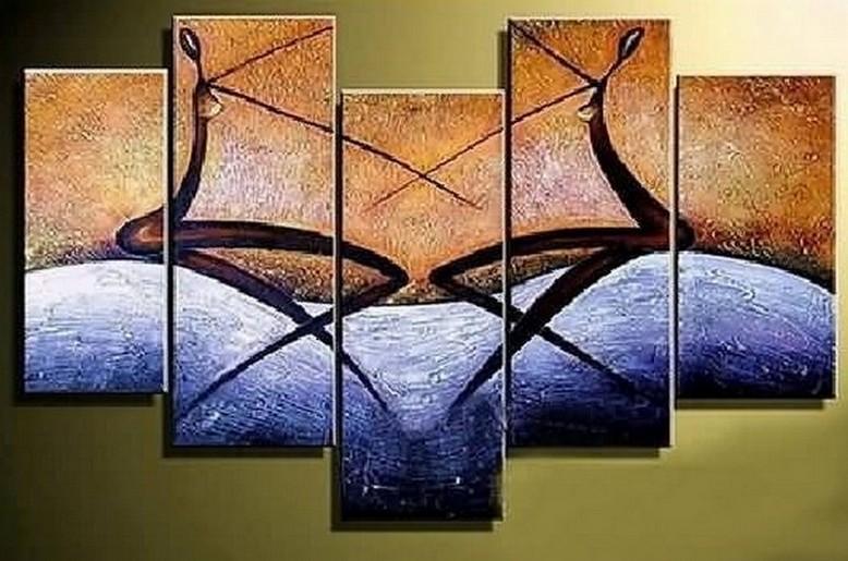Hand Painted Art, Wall Painting, Canvas Painting, Large Wall Art, Abstract Painting, Canvas Art Painting, Huge Wall Art, Acrylic Art, 5 Piece-Paintingforhome