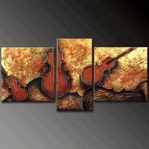 Extra Large Painting, Abstract Painting, Living Room Violin Wall Art, Modern Art, Acrylic Art, Painting for Sale-Paintingforhome
