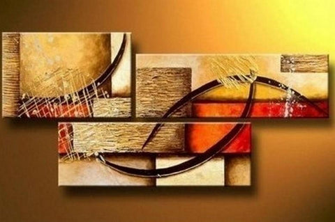 Canvas Painting, Wall Art, Large Painting, Living Room Wall Art, Modern Art, 3 Piece Wall Art, Abstract Painting, Home Art Decor-Paintingforhome