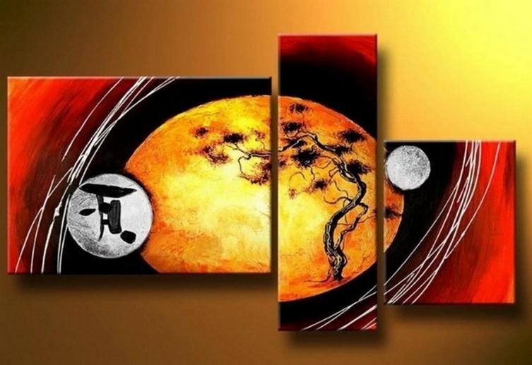 Tree of Life Painting, Dining Room Wall Art Paintings, Hand Painted Canvas Art, Modern Art on Canvas, Landscape Canvas Painting-Paintingforhome