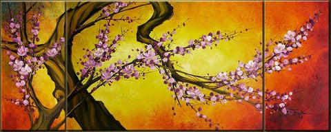 Flower Painting, Floral Art Painting, Abstract Art, Extra Large Art, Canvas Art, Wall Art Decor, Bedroom Wall Art, Art on Canvas-Paintingforhome