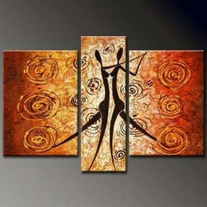 Dancing Figure Abstract Painting, Bedroom Wall Art, Large Painting, Living Room Wall Art, Large Abstract Painting, Art on Canvas-Paintingforhome