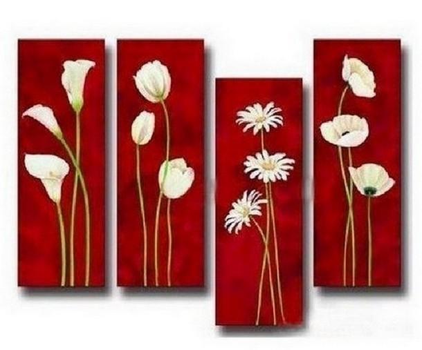 Flower Canvas Painting, Flower Abstract Painting, Large Wall Painting, Bedroom Wall Art Paintings, Modern Art, Extra Large Wall Art on Canvas-Paintingforhome