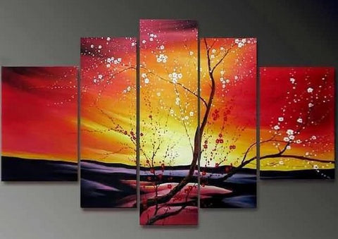 Flower Tree Painting, Heavy Texture Art, Abstract Art, Abstract Painting, Canvas Painting, Wall Art, Large Abstract Art, Acrylic Art, Bedroom Wall Art-Paintingforhome