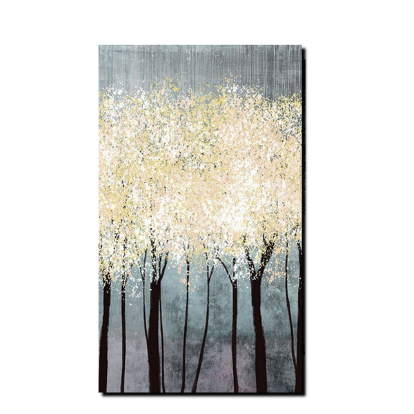 Acrylic Abstract Painting, Tree Paintings, Large Painting on Canvas, Living Room Wall Art Paintings, Buy Paintings Online, Acrylic Painting for Sale-Paintingforhome