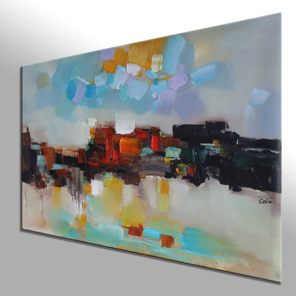Abstract Oil Painting, Custom Abstract Artwork on Canvas, Abstract Painting for Living Room, Canvas Painting for Sale-Paintingforhome