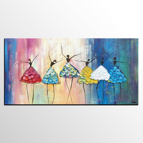 Abstract Wall Art Paintings, Ballet Dancer Painting, Modern Paintings, Paintings for Living Room, Dancing Painting, Custom Abstract Painting for Sale-Paintingforhome