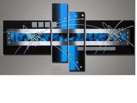 Bedroom Wall Art, Abstract Art on Sale, Black and Purple Canvas Wall Art, Buy Art Online, Bedroom Wall Art Ideas, Simple Modern Art-Paintingforhome