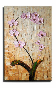 Canvas Painting, Heavy Texture Painting, Wall Art, Kitchen Wall Art, Flower Painting, Canvas Wall Art-Paintingforhome