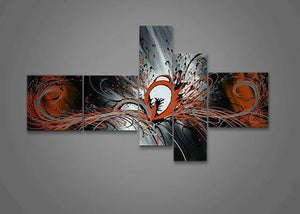 Huge Wall Art, Acrylic Art, Abstract Art, 5 Piece Wall Painting, Hand Painted Art, Group Painting, Canvas Painting, Large Wall Art, Abstract Painting-Paintingforhome