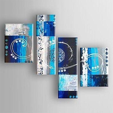 Extra Large Painting, Living Room Wall Art, Abstract Art Set, 4 Piece Abstract Painting, Modern Art, Contemporary Art-Paintingforhome